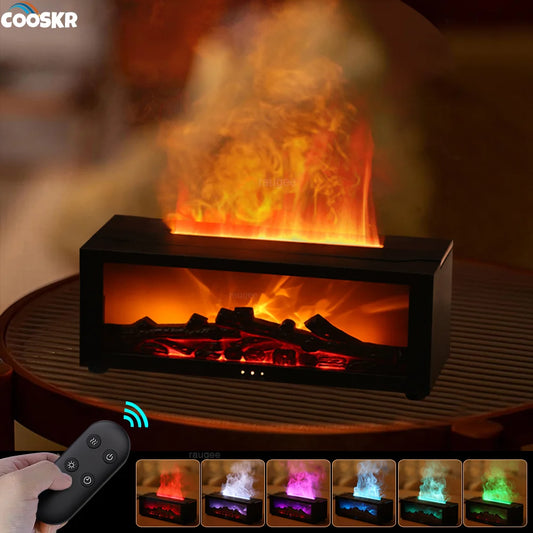 Humidificador "Eternal Flame" - Efecto Chimenea & Aromaterapia.